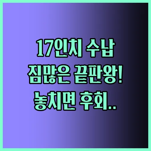 17인치 노트북 가방 짐많은 당신을 위한 대용량 끝판왕은?